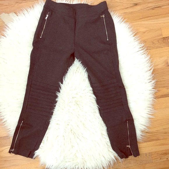 GAP Pants - NWOT Gap Moto Gray Legging Sz L